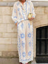 'Betony' Sun Print Long Sleeve Shirt and Pants Set - Celes Fashion